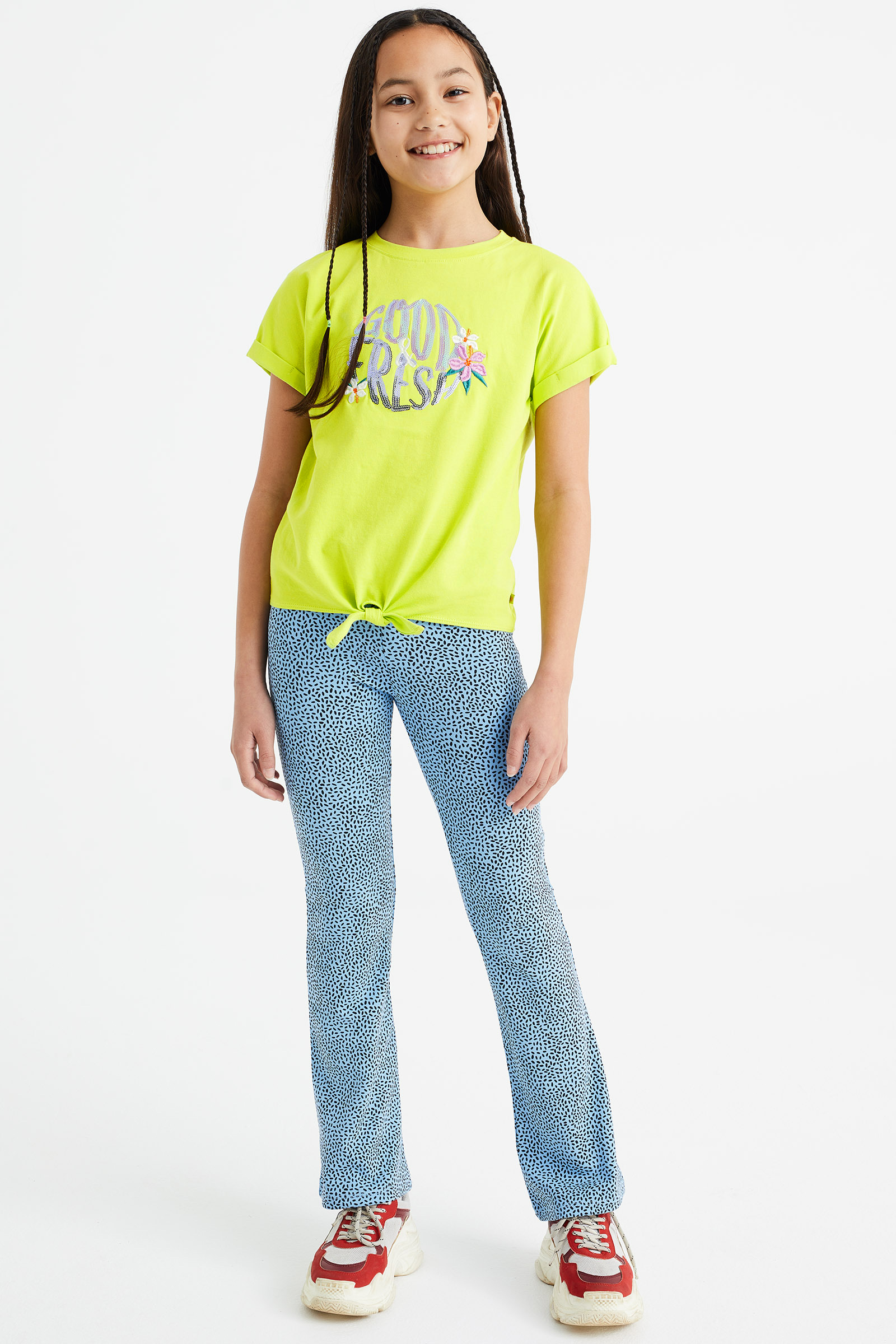 Name it mini 13245368 NMFLEOANA FLARED LEGGING -Peyote