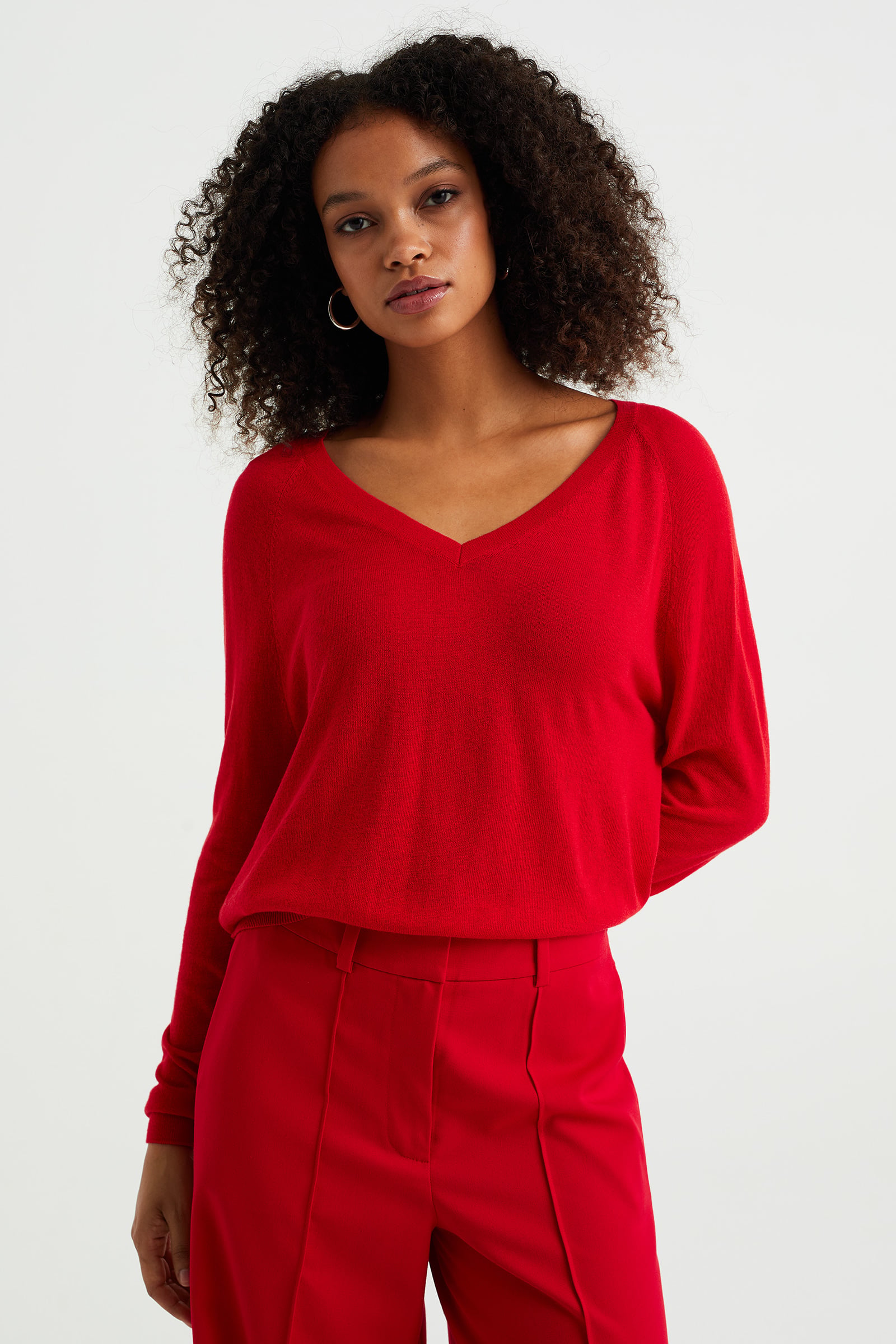 SHEIN LUNE Plus Drop Shoulder Gebogen Zoom Trui, Voor De Winter | SHEIN