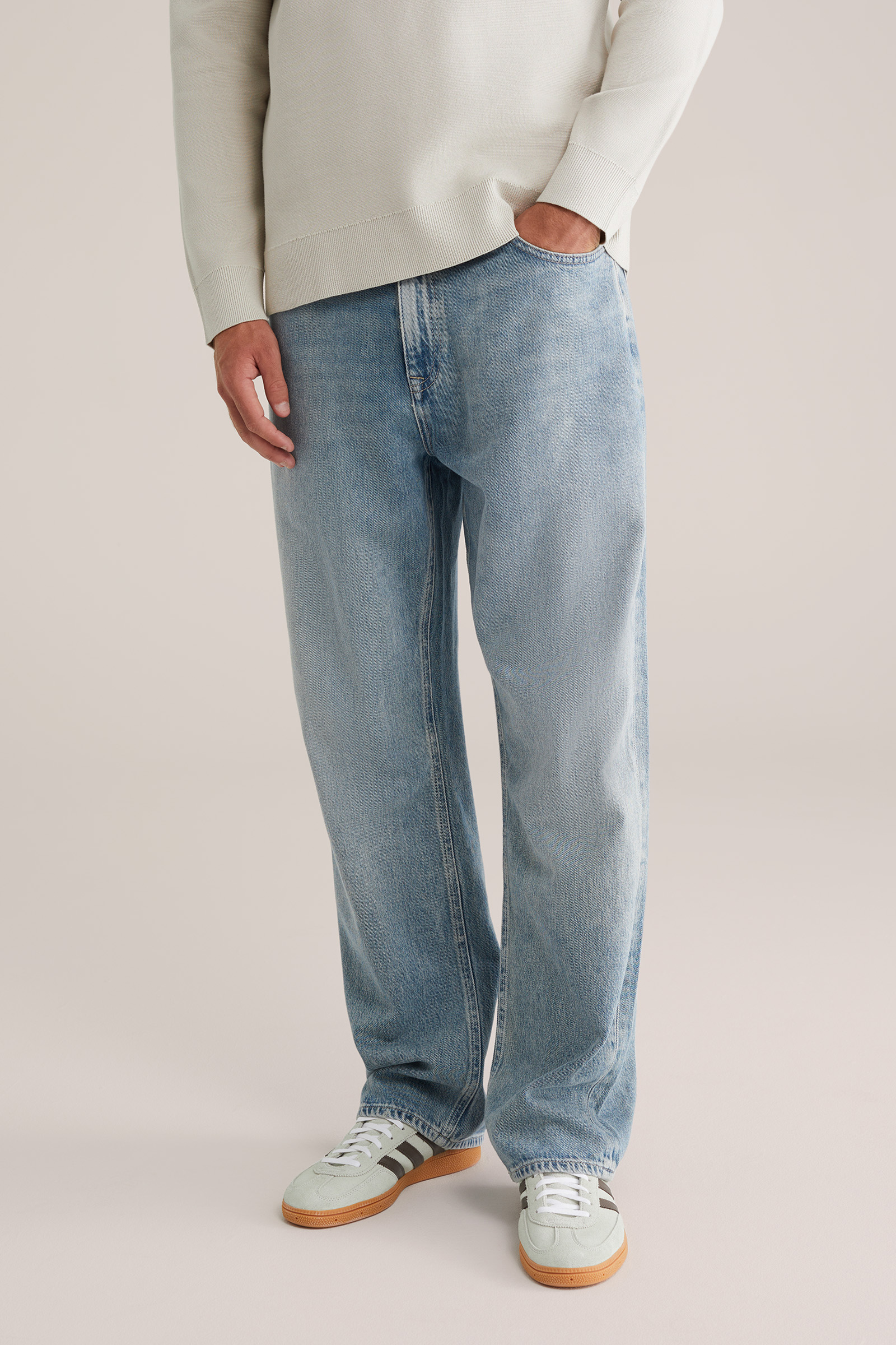 Preisvergleich für Blend Loose-fit-Jeans »BHFLAKE LOOSE FIT JEANS«, in der Farbe Blau, aus