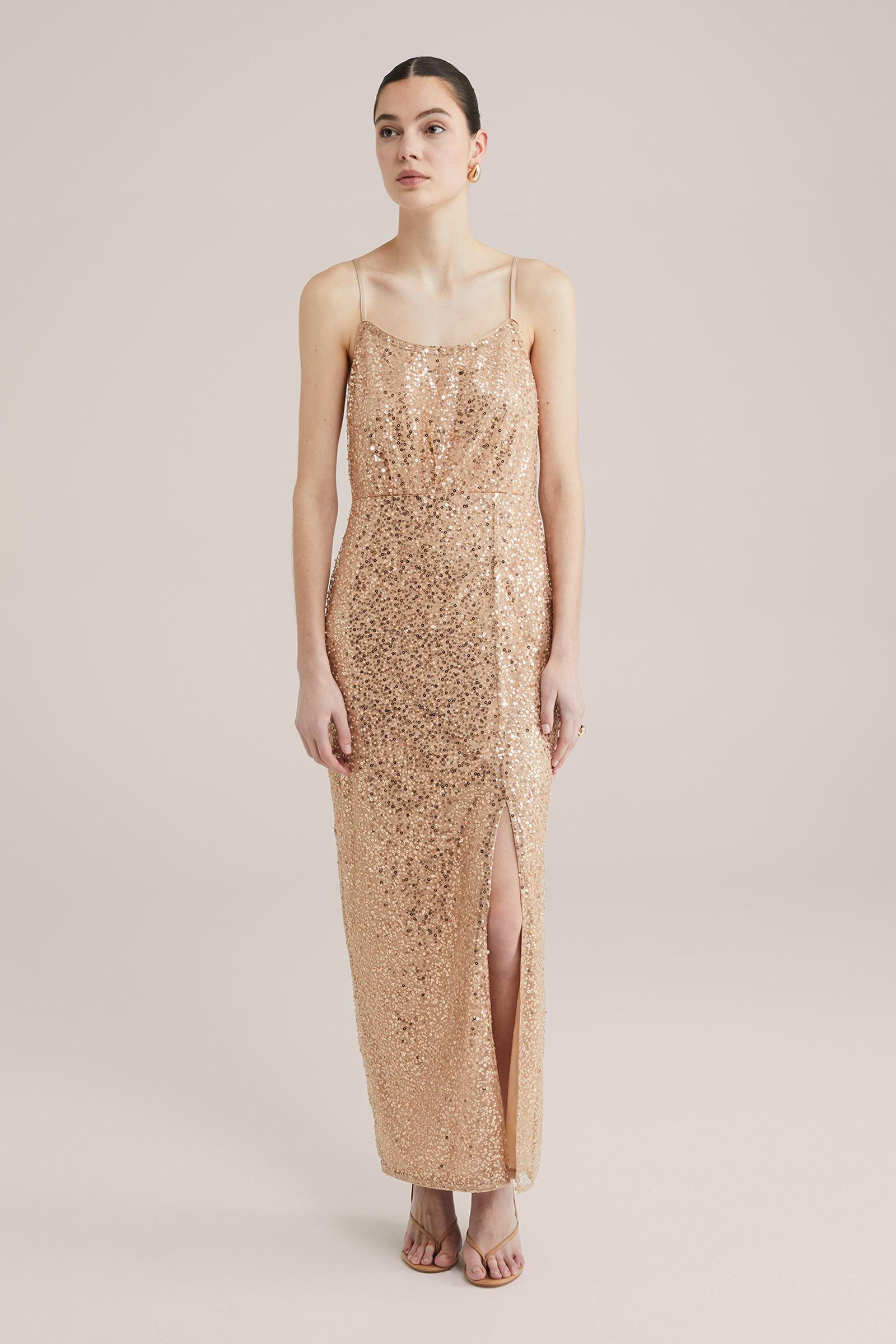 We Fashion Jurk Goud Dames Jurk Met Pailletten