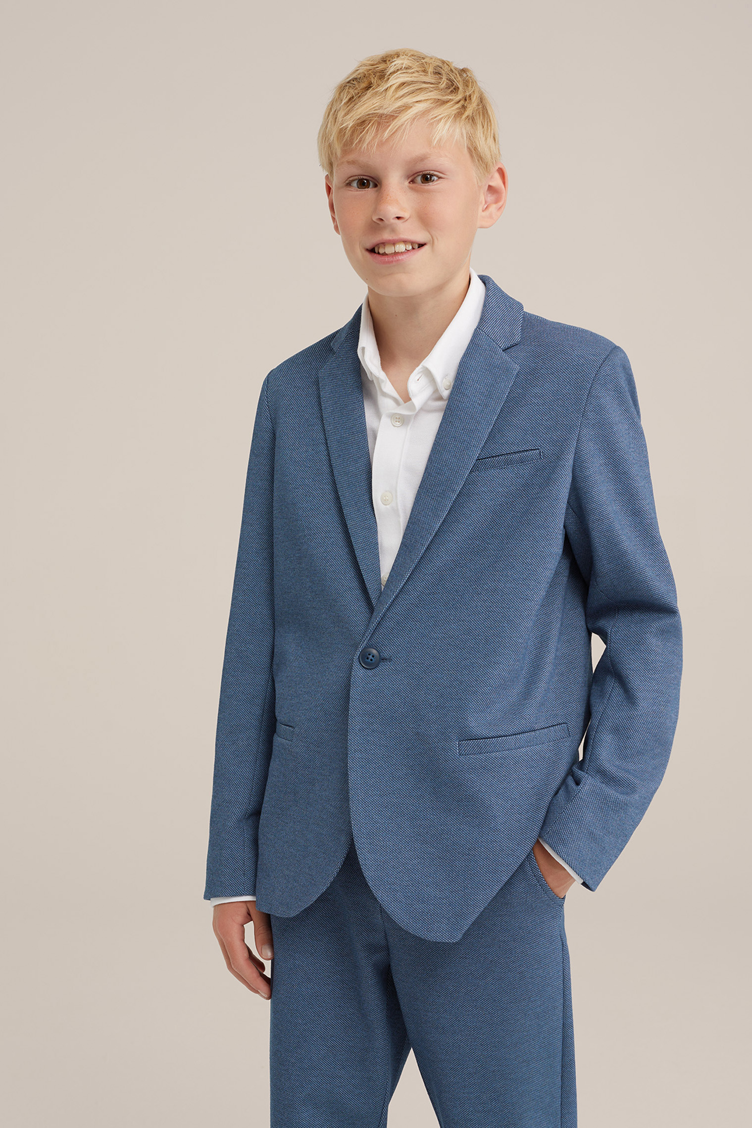 Blazer slim fit stretch gar?�on | wefashion.com