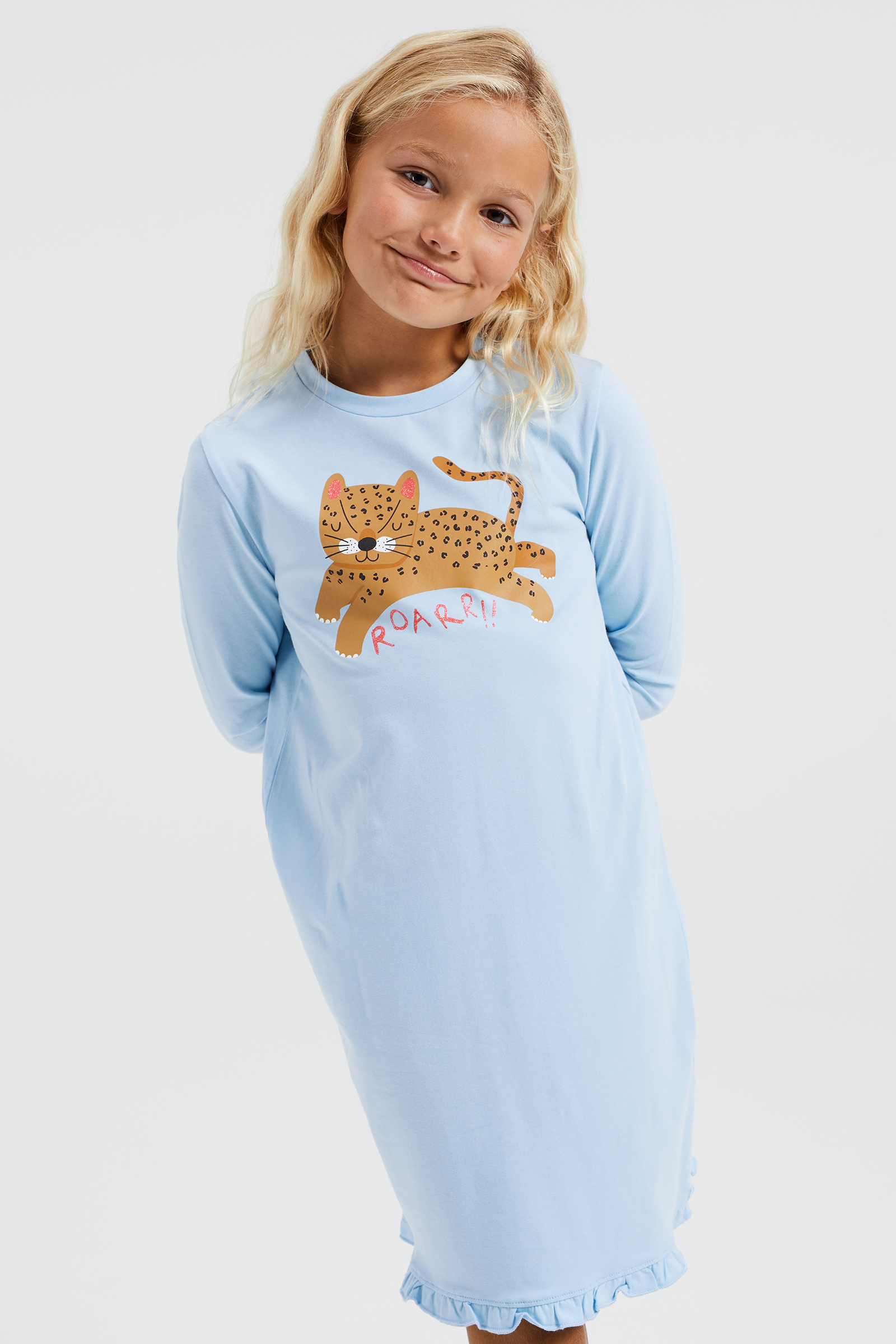 Gestreept nachthemd gestreept blauw/wit Petit Bateau | La Redoute