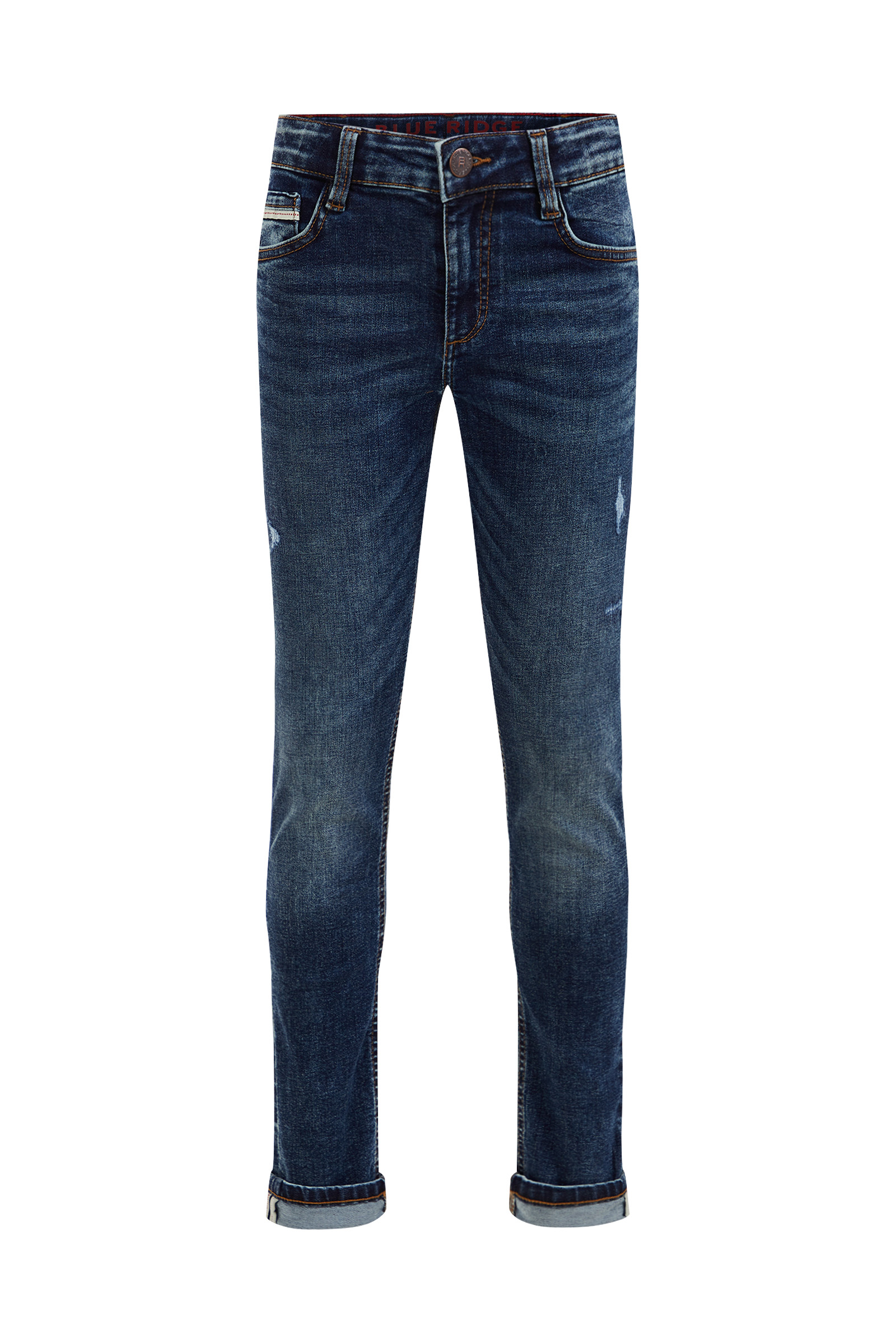Jean Délavé Indigo Jean Bootcut Essentials Pour Homme - Coupe Ajustée - Tissu Stretch Confortable Jean Homme Large