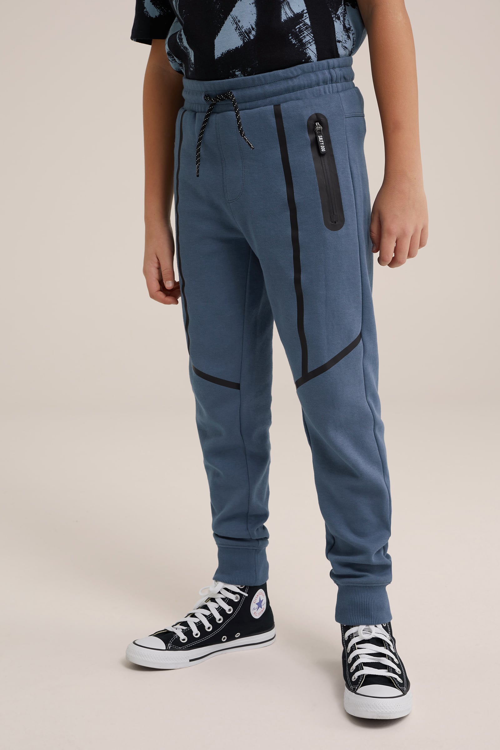 Haloumoning trainingsbroek voor jongens, regular fit, kinderen, lichte joggingbroek, effen sportbroek, casual vrijetijdsbroek met elastische