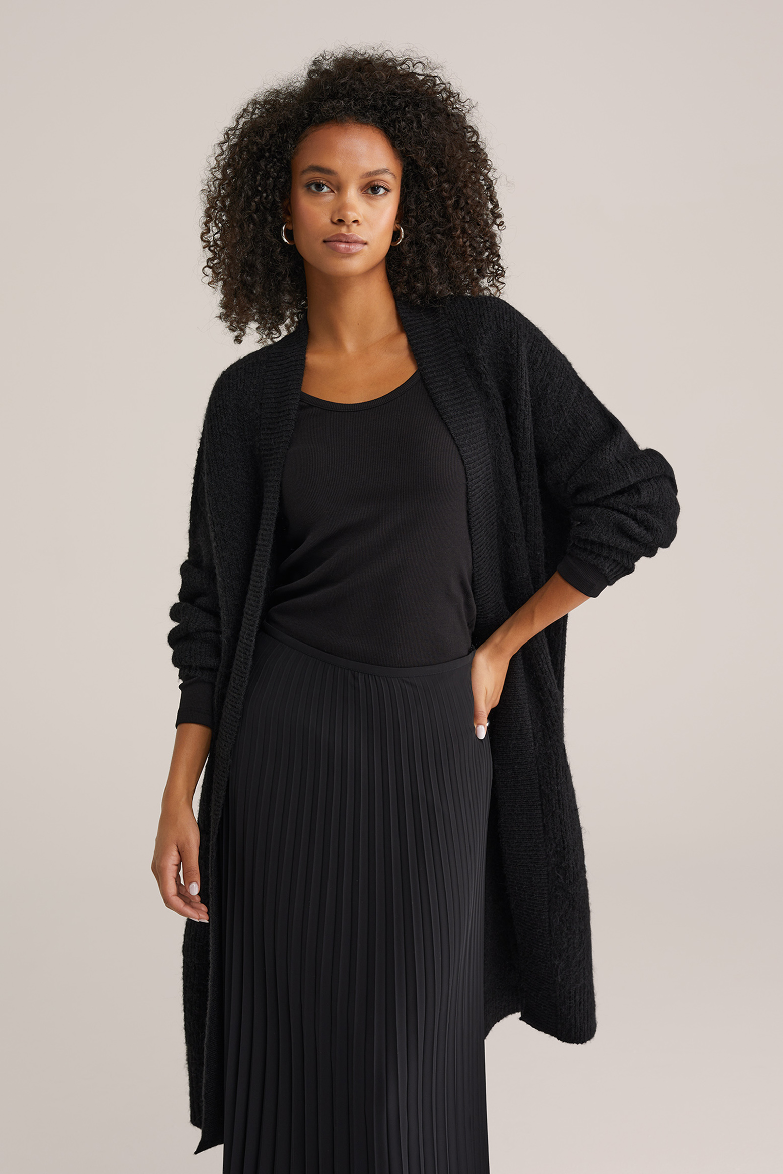 Dames Gebreid Vest Van Wolmix Wefashion dames-gebreid-vest-van-wolmix-wefashion