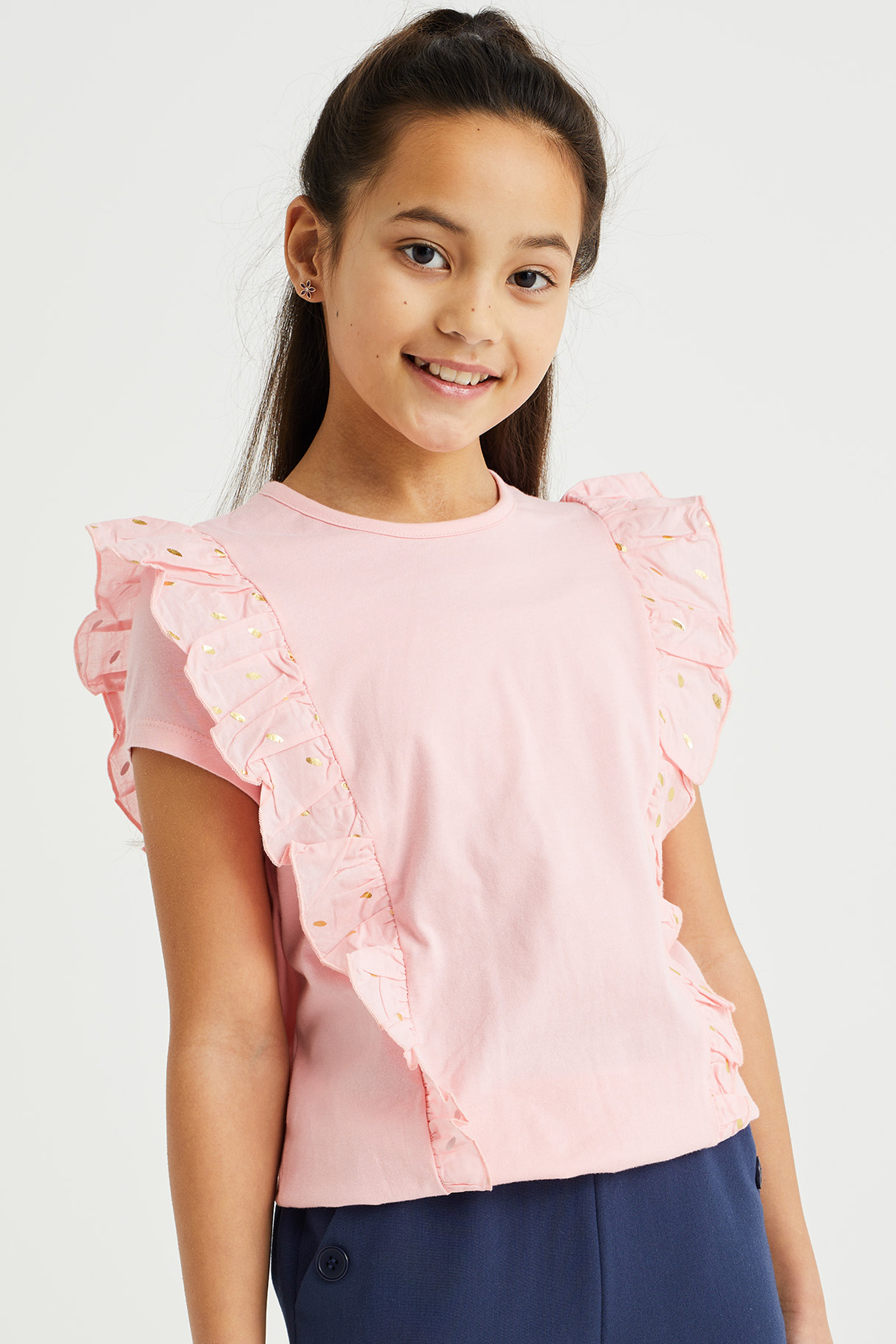 Barbie'-T-shirt met lange mouwen - ROSE - Meisje - 9.00