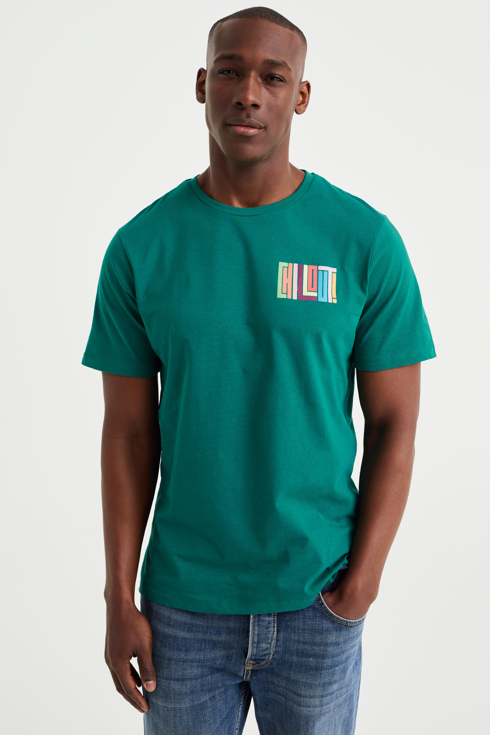 RONOMO Heren T-shirt 95% katoen 5% spandex, micro-elastisch, huidvriendelijk, XL