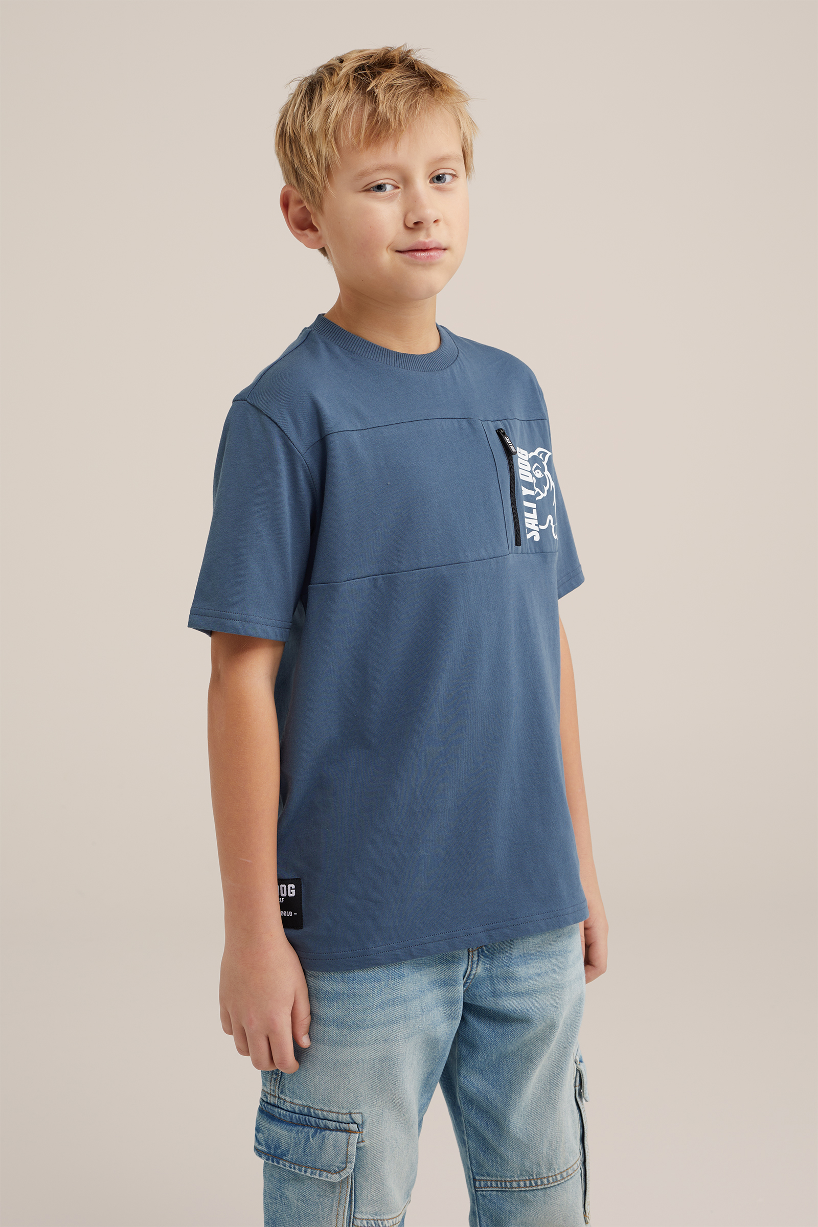 BOSS J52711 T-shirt voor jongens, Indigoblauw, 8 Jaren