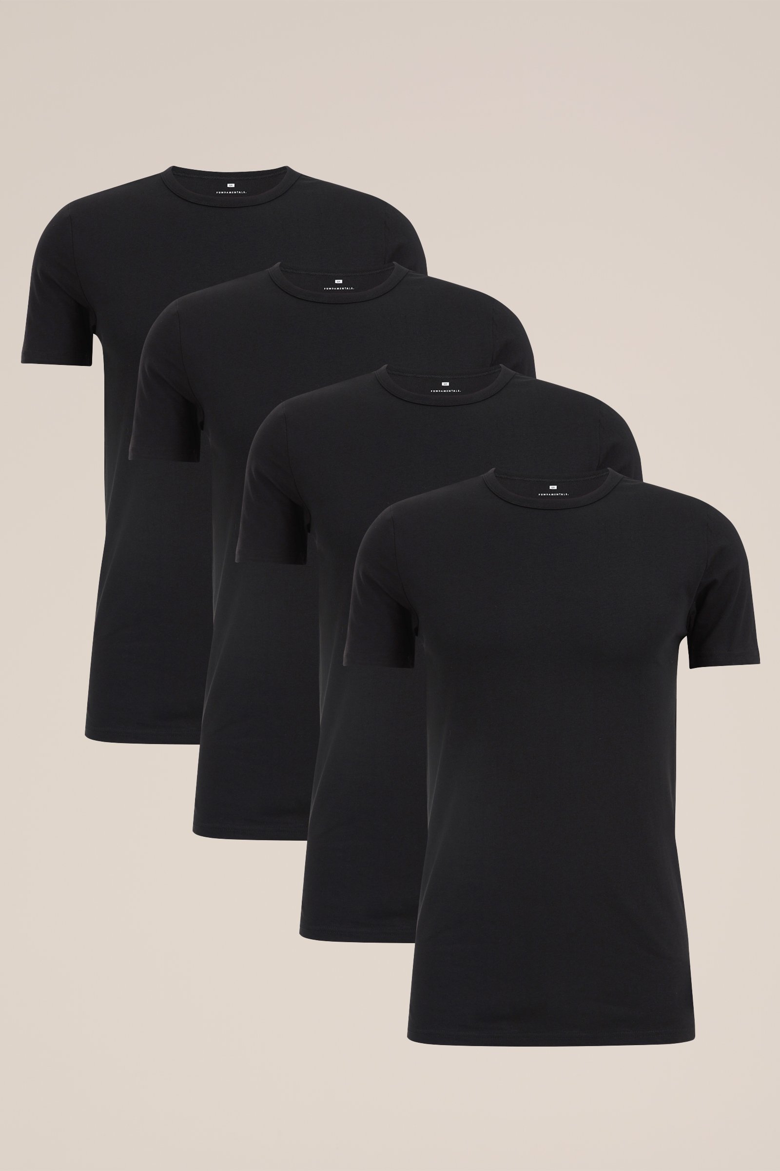 Heren Regular fit T-shirt, 4-pack