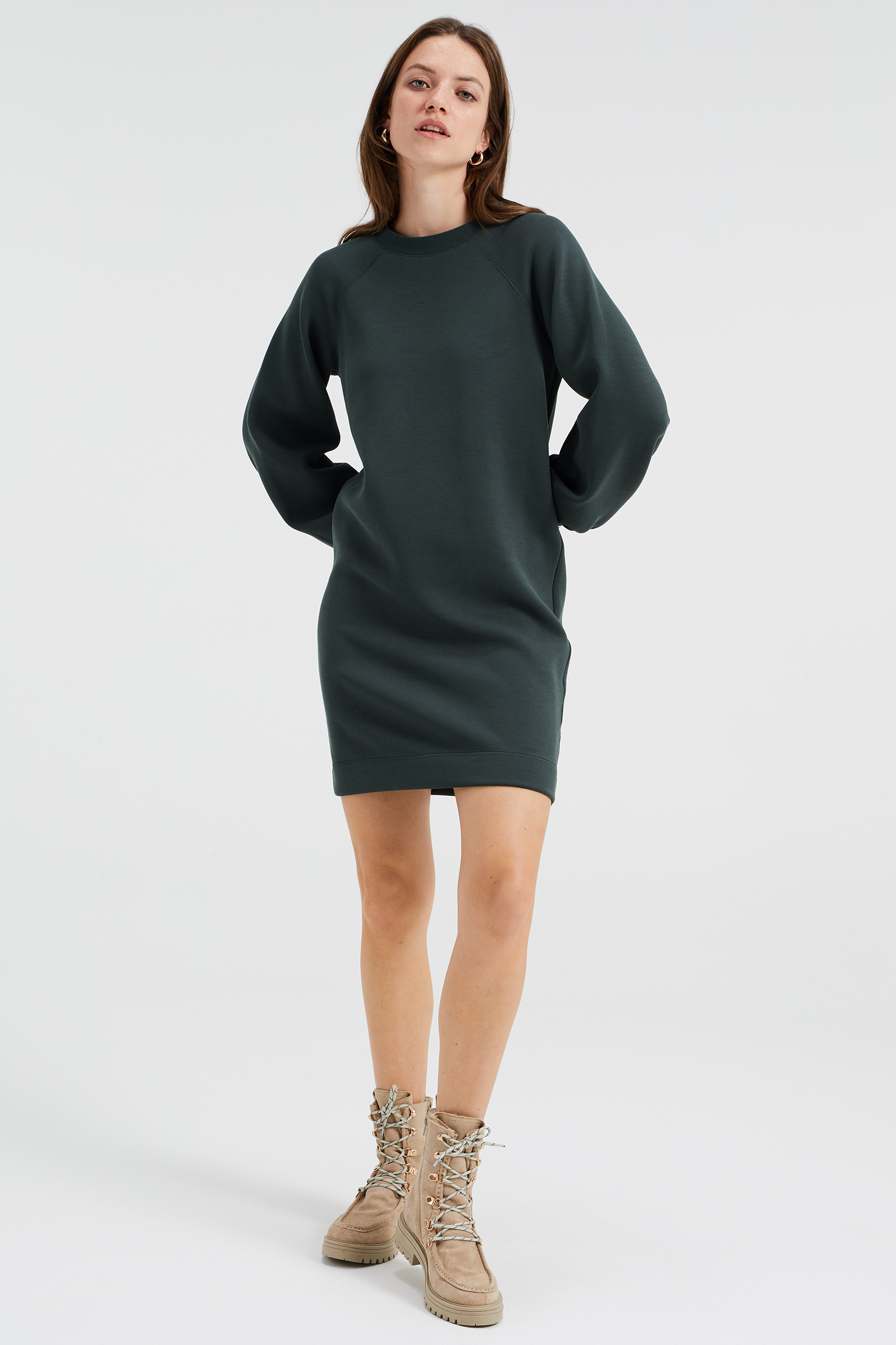 G-STAR Sweatjurk Met Flockprint dames Casual jurk