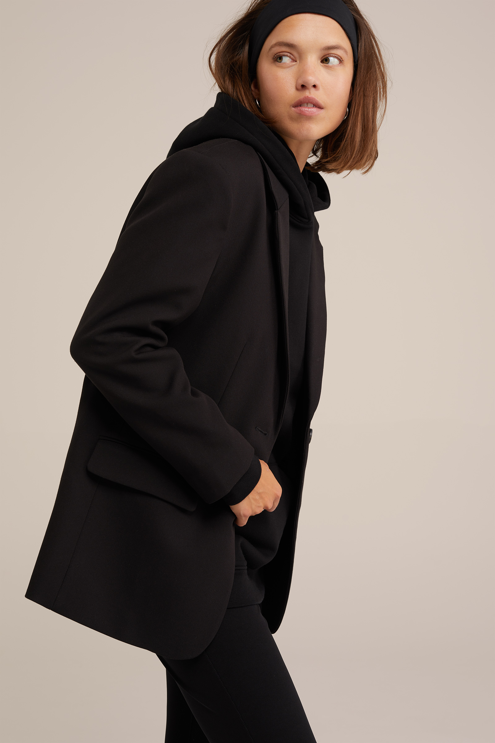 Sweater met Capuchon & Geruiten Wijde Broek met Riem main image 0