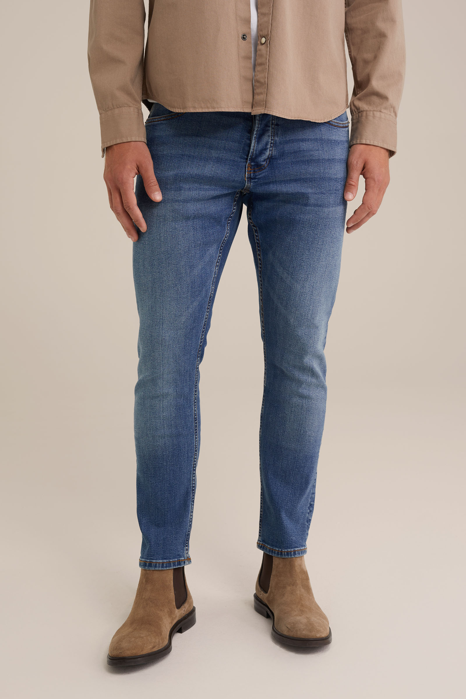 Men’s Slim Fit Fleece Jeans
