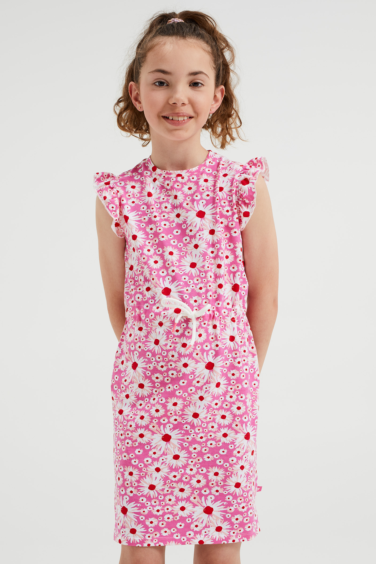 Generisch 2025 - Nieuw meisje bloemenjurk met strik en hoofddoek lente zomer tweedelig met leggings meisjes, Lichtlila, 9-12 Maanden