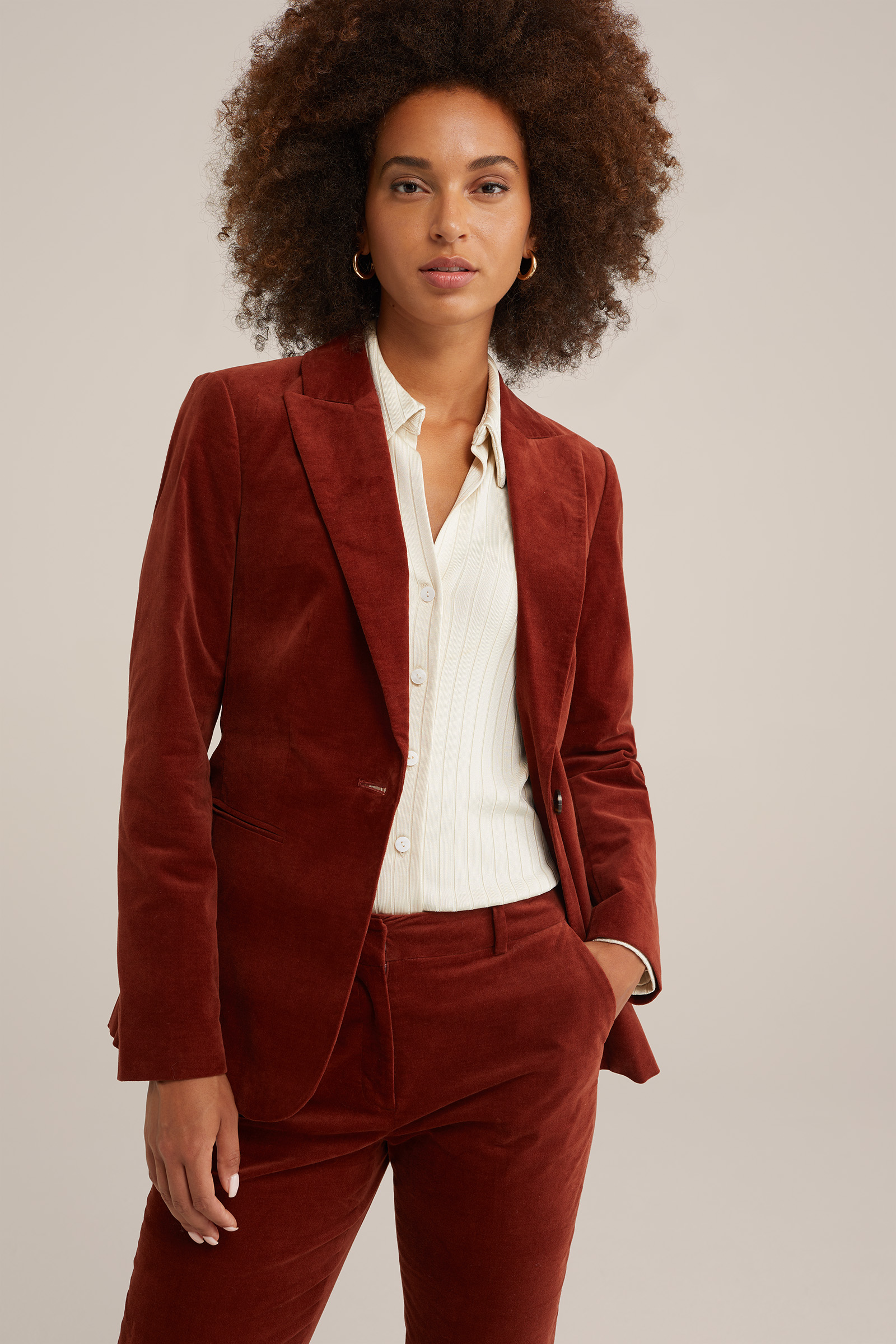 Velvet Blazer - Dames - Luxe stijl met elegante pasvorm en zachte stof