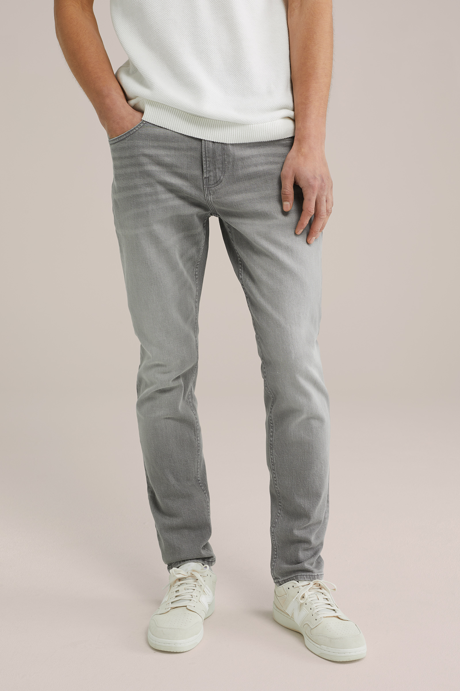 WE Fashion Heren slim fit jeans met comfortstretch