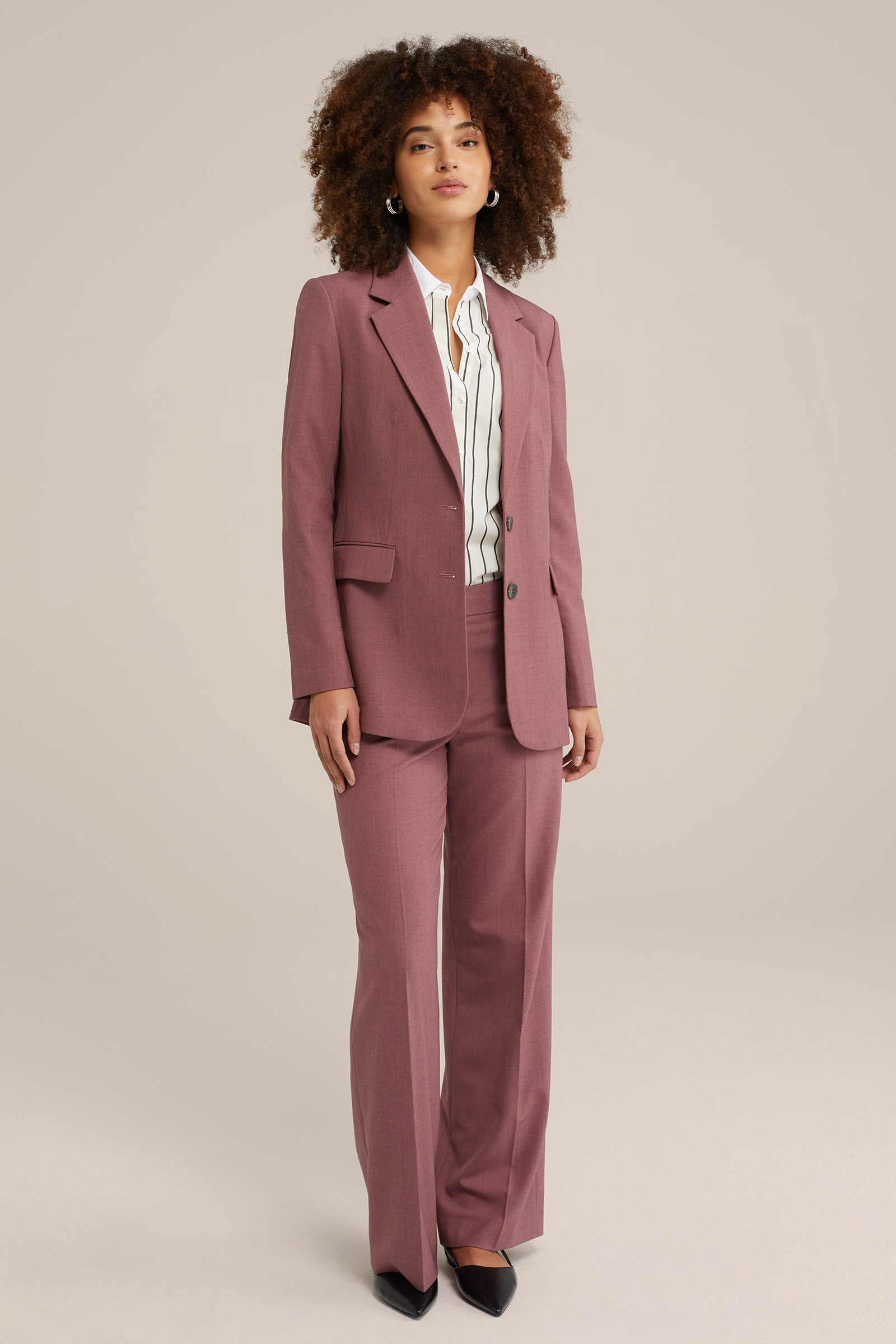 Damenanzug 3-teilig - Blazer, Weste & Hose, Business-Casual, Schmale Passform
