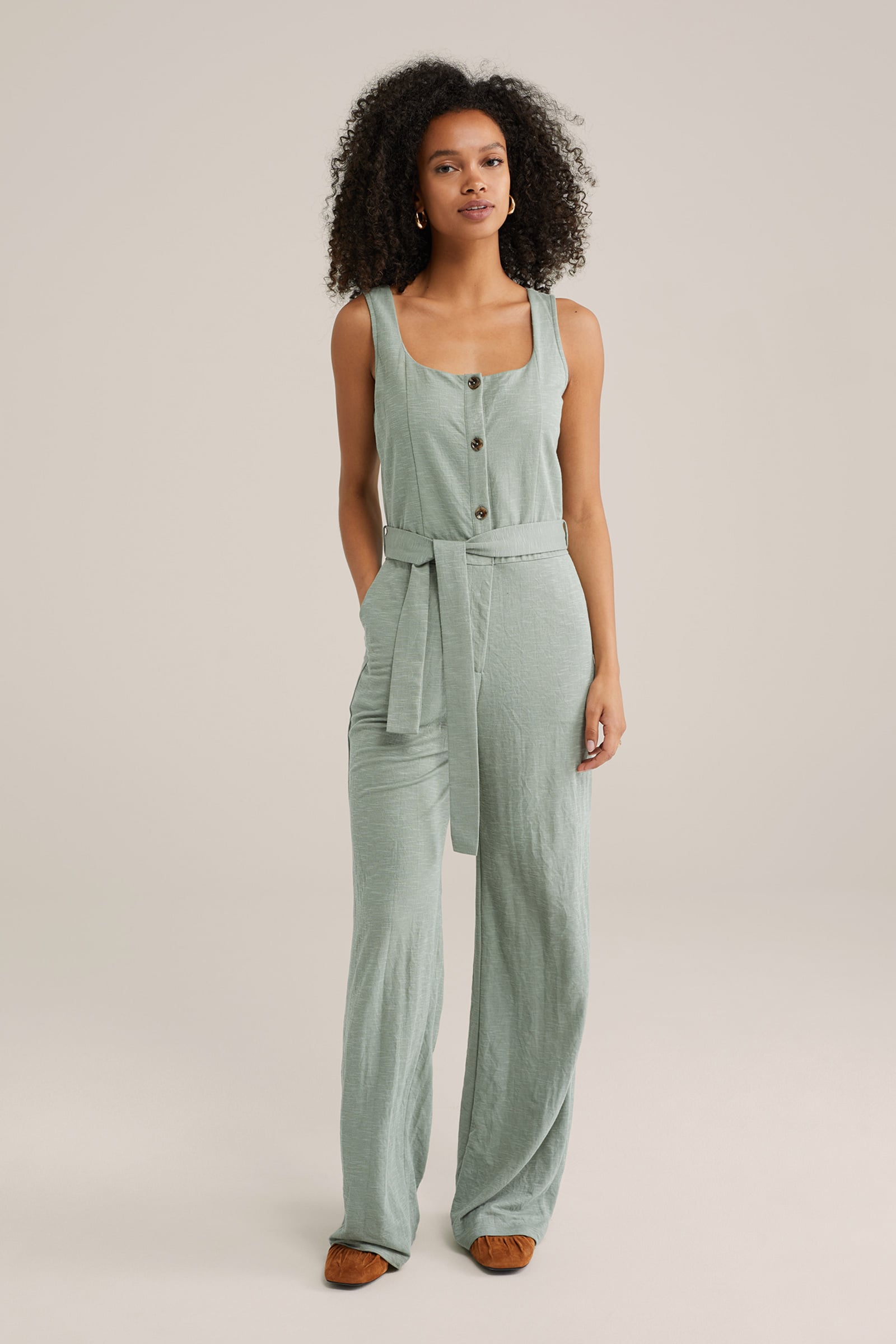 Print Jersey Jacquard Jumpsuit main image 0