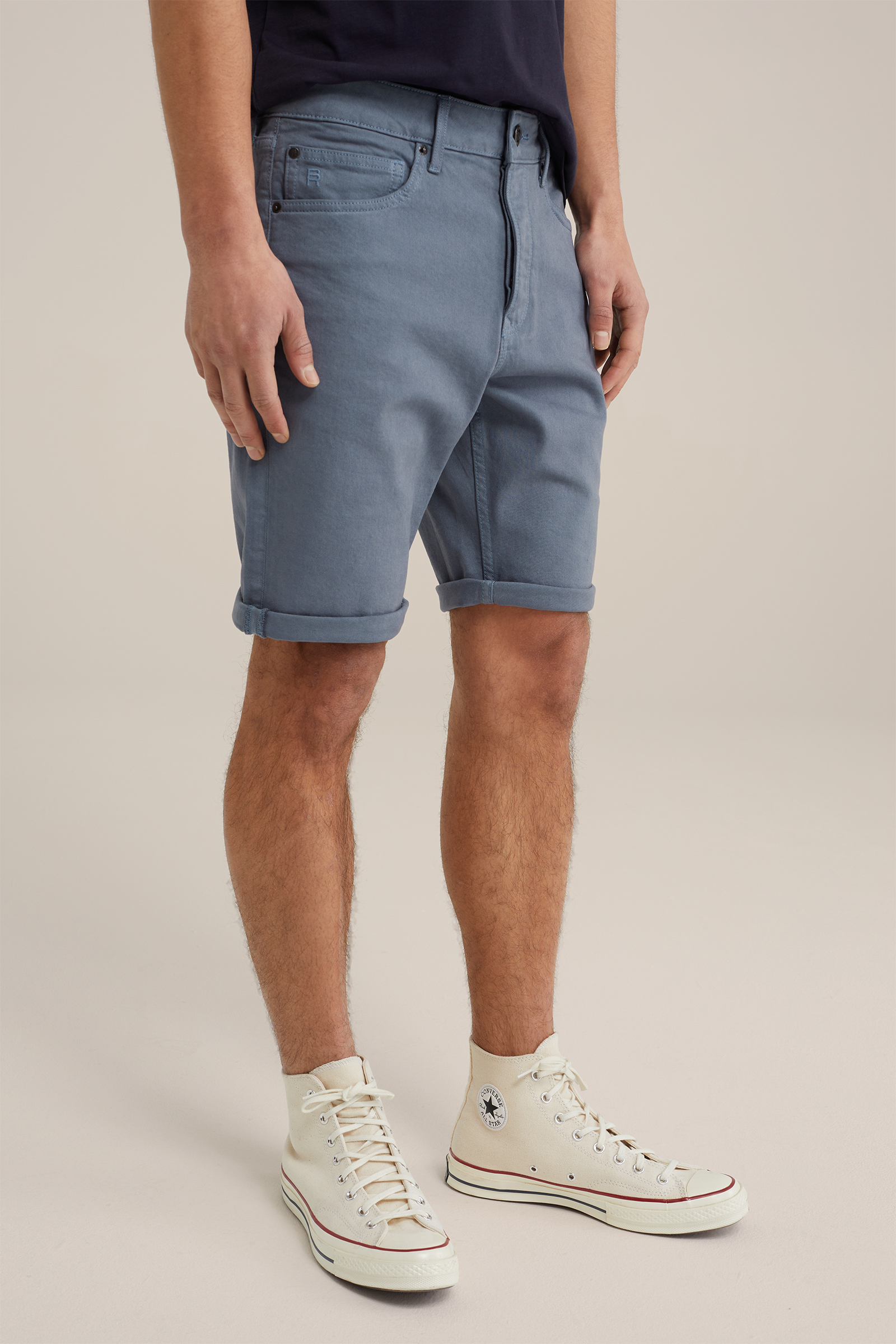 Herren Jeansshorts Regular Fit - Baumwolle Vintage Freizeitshorts