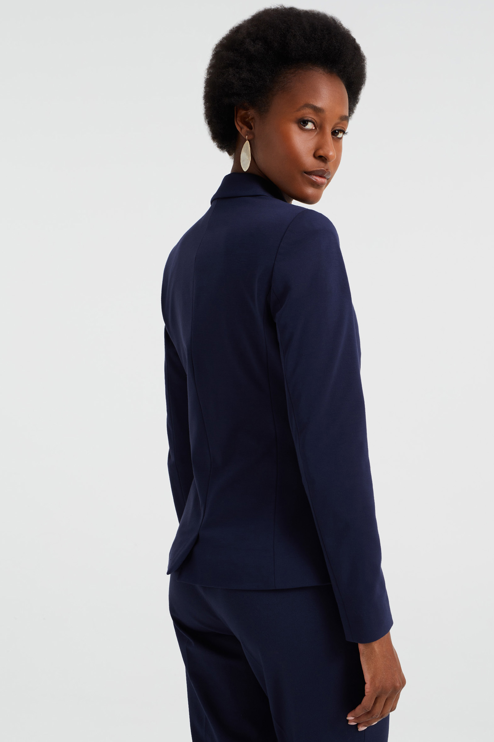 donkerblauwe blazer dames