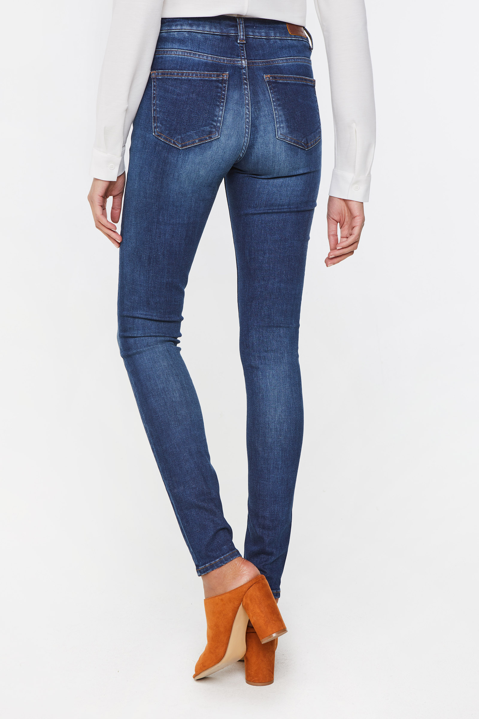Dames mid rise super skinny jeans 94962567_0392 WE Fashion