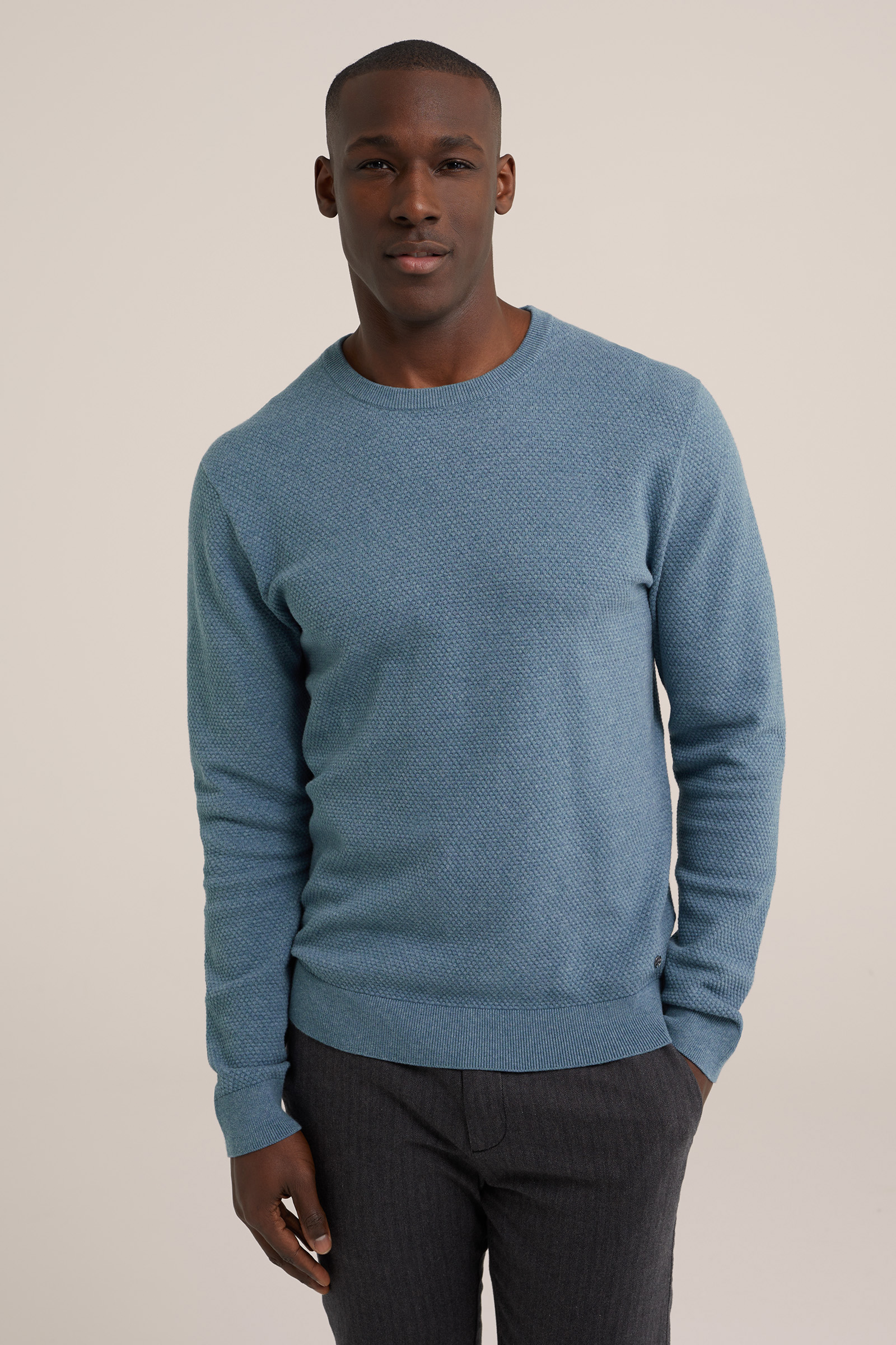 Herren Strickcardigan Mit Struktur – Stilvoller Knopf-Layering Pullover